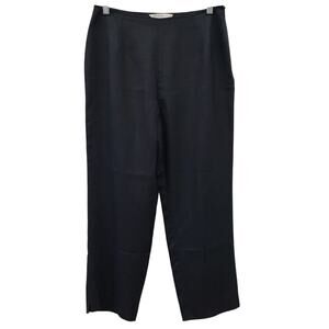 Peter Martin Pants Womens 6 Capri Black Silk Lined